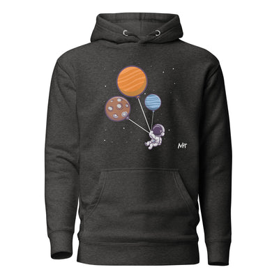 Astronaut with Balloons in Space - Unisex Hoodie