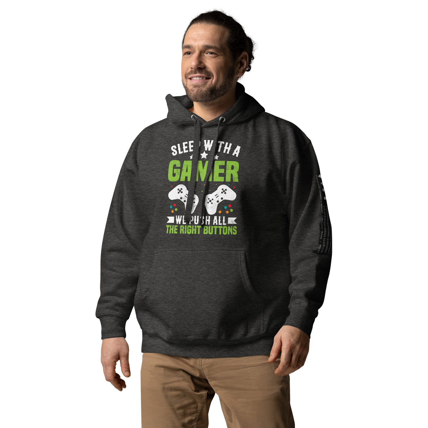 Sleep With a Gamer, We Push all the Right Button Unisex Hoodie