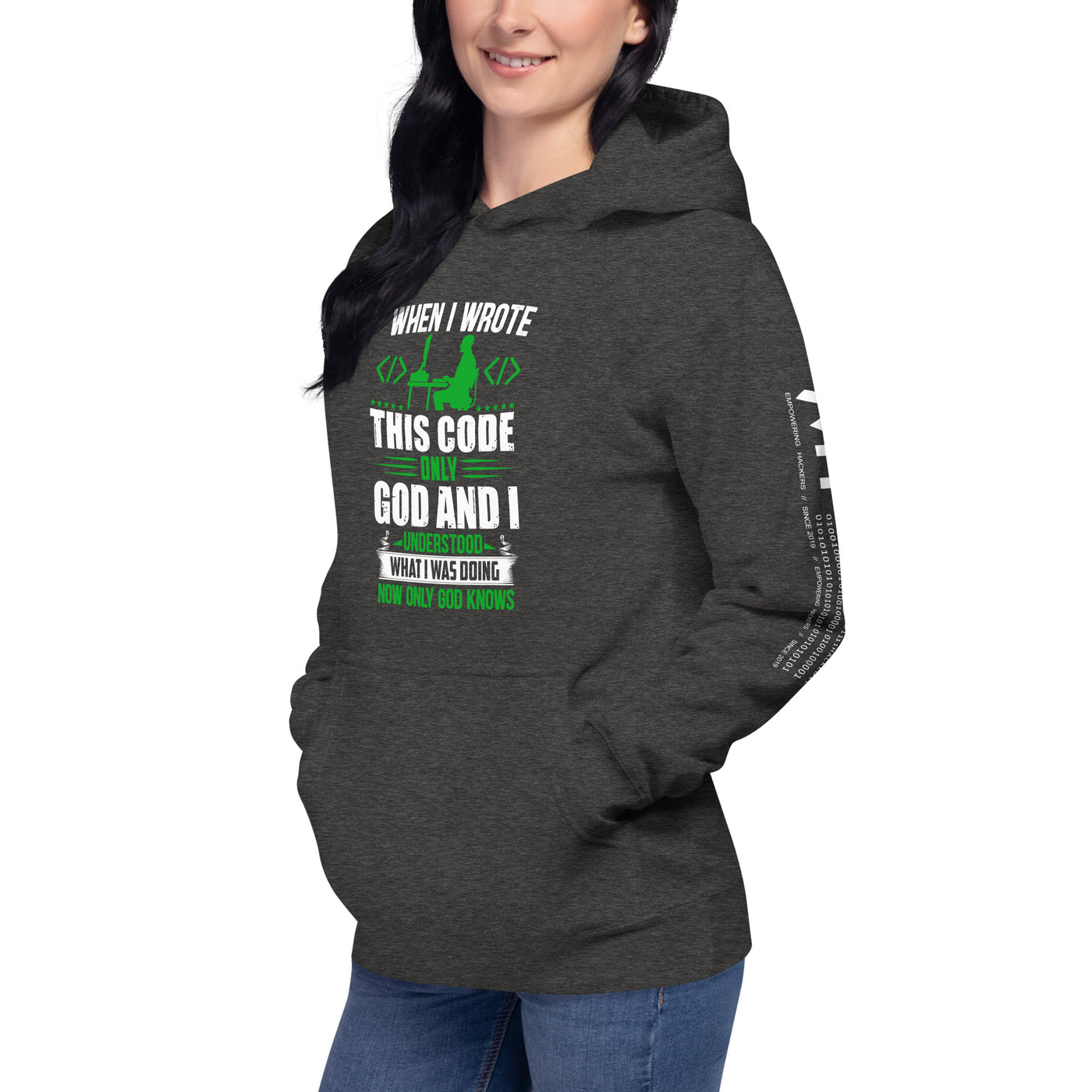 When I Wrote this code, only God and I Understood - Unisex Hoodie