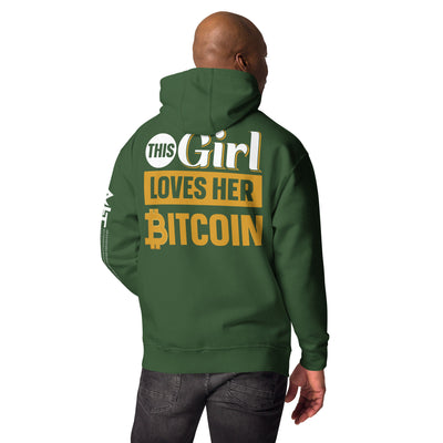 This Girl love her Bitcoin Unisex Hoodie ( Back Print )
