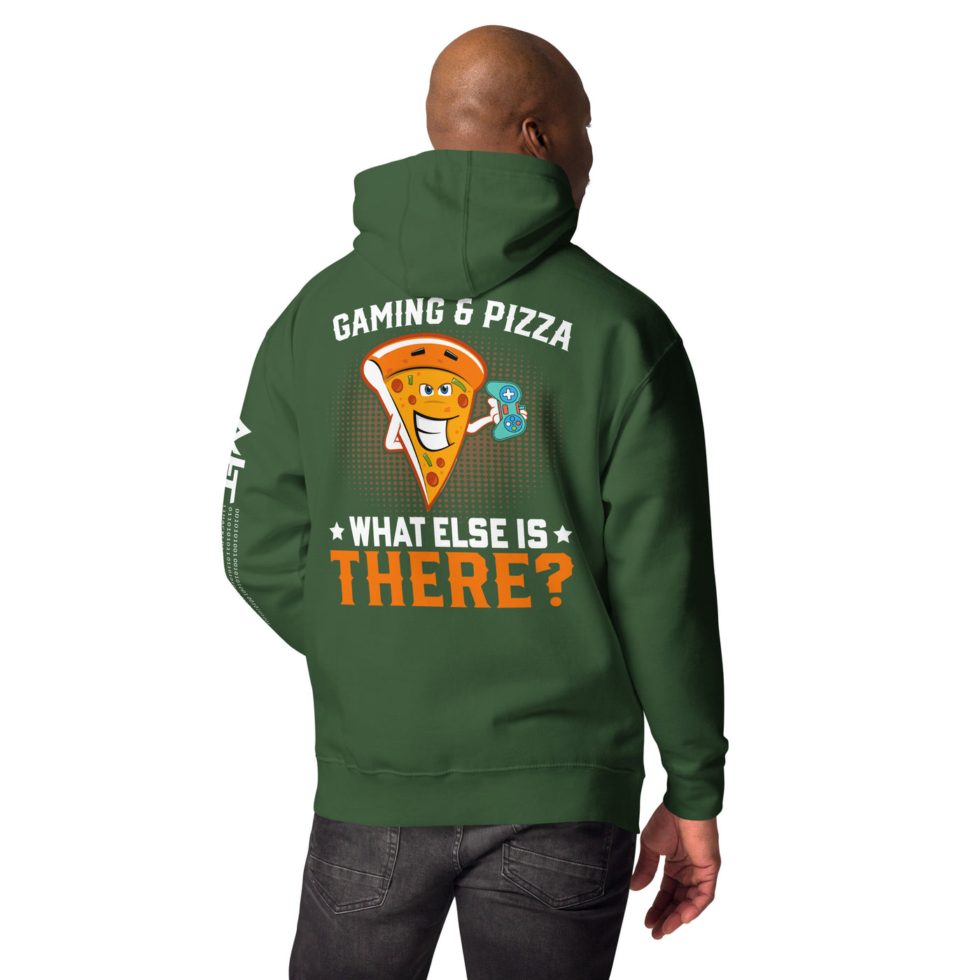 Gaming & Pizza, What else is there? Unisex Hoodie ( Back Print )
