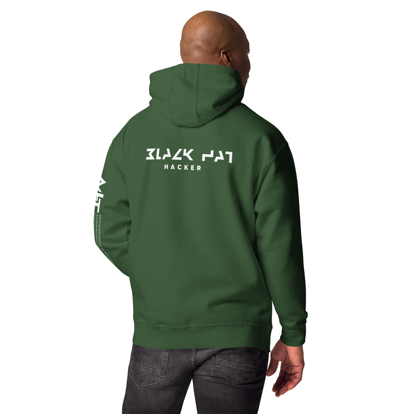 Black Hat Hacker V18 Unisex Hoodie  ( Back Print )