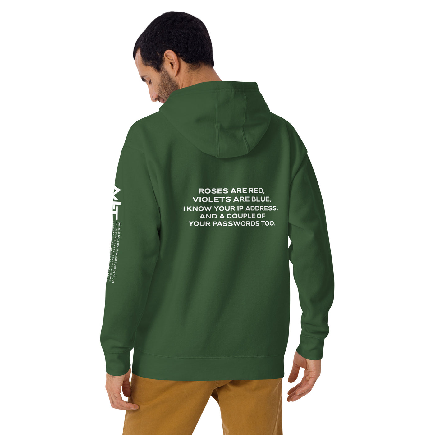 Roses are red, I know your IP and Passwords V1 - Unisex Hoodie ( Back Print )
