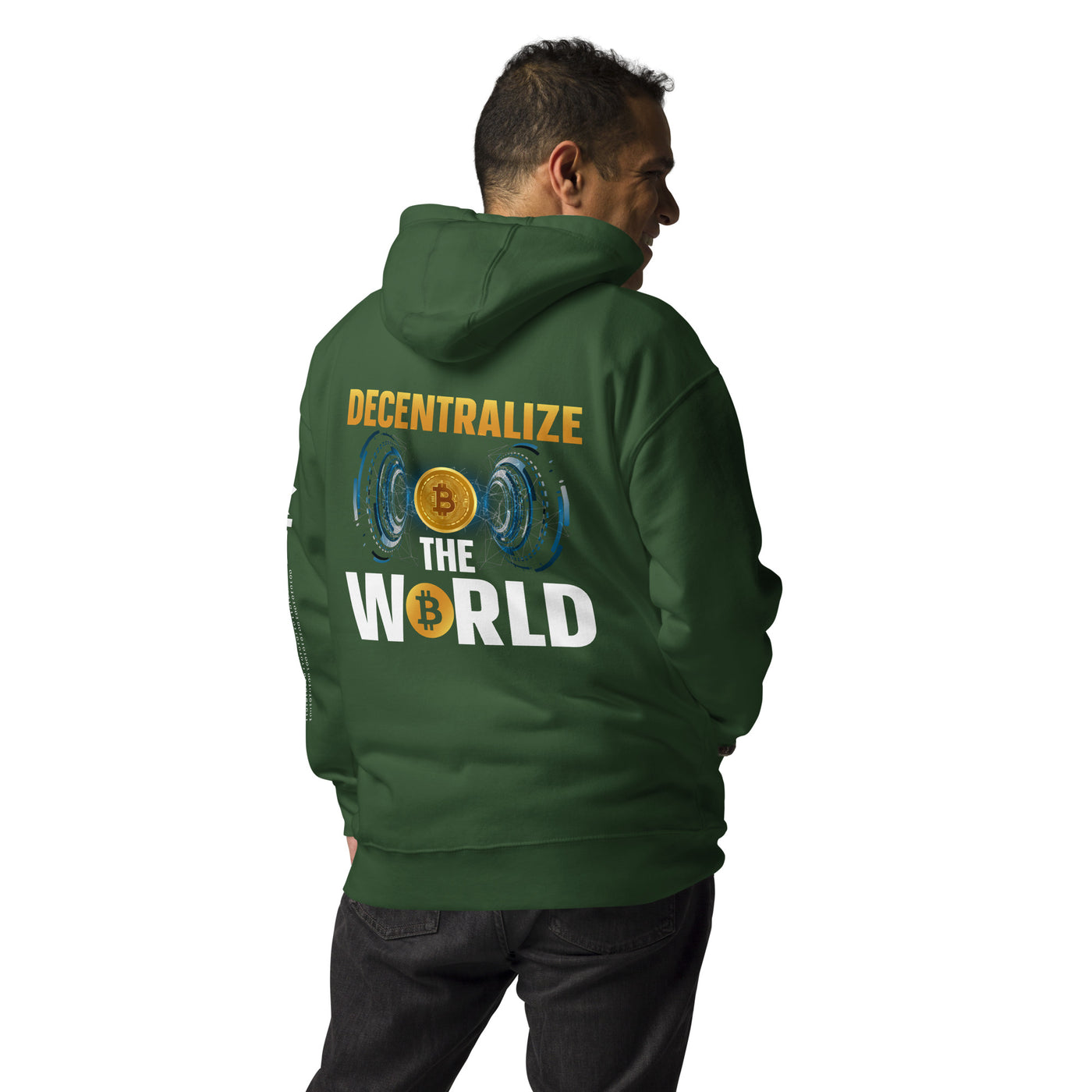 Decentralize the World - Unisex Hoodie ( Back Print )