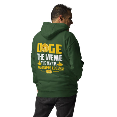 Doge the Meme, the Myth, the Crypto Legend - Unisex Hoodie ( Back Print )