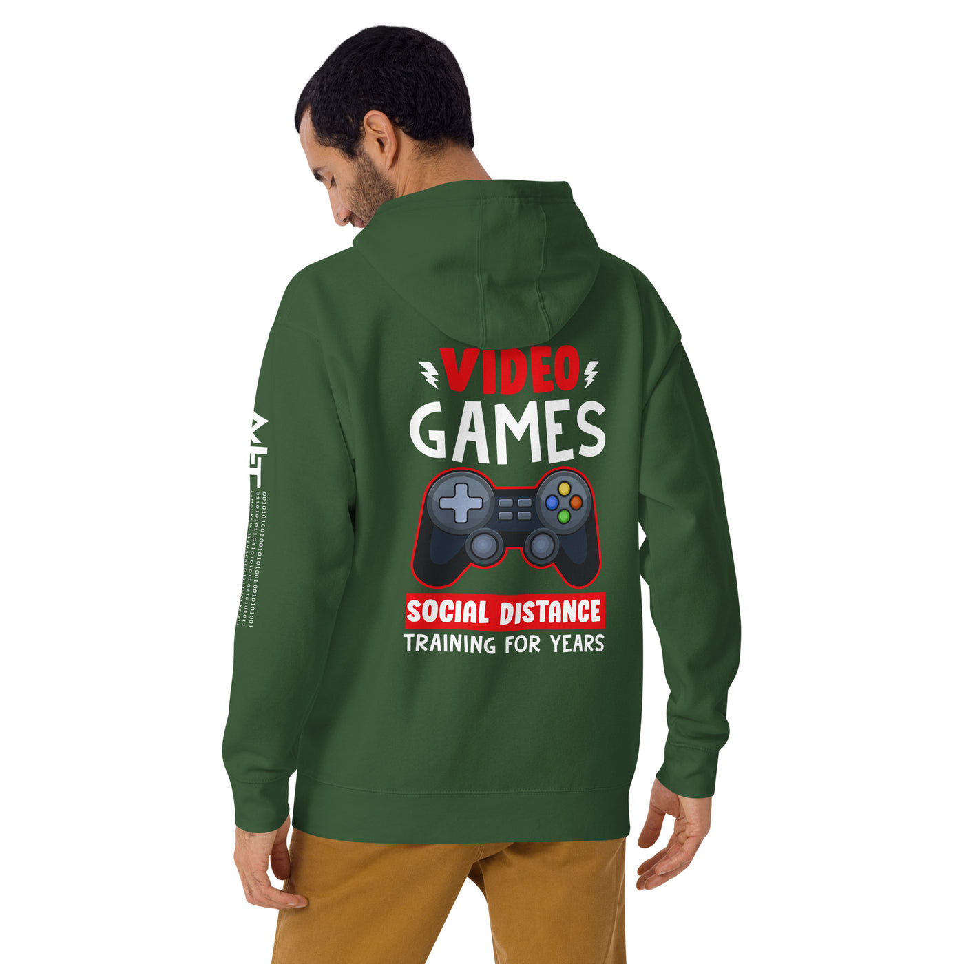 Video Games Social Distance Training for Years - Unisex Hoodie ( Back Print )