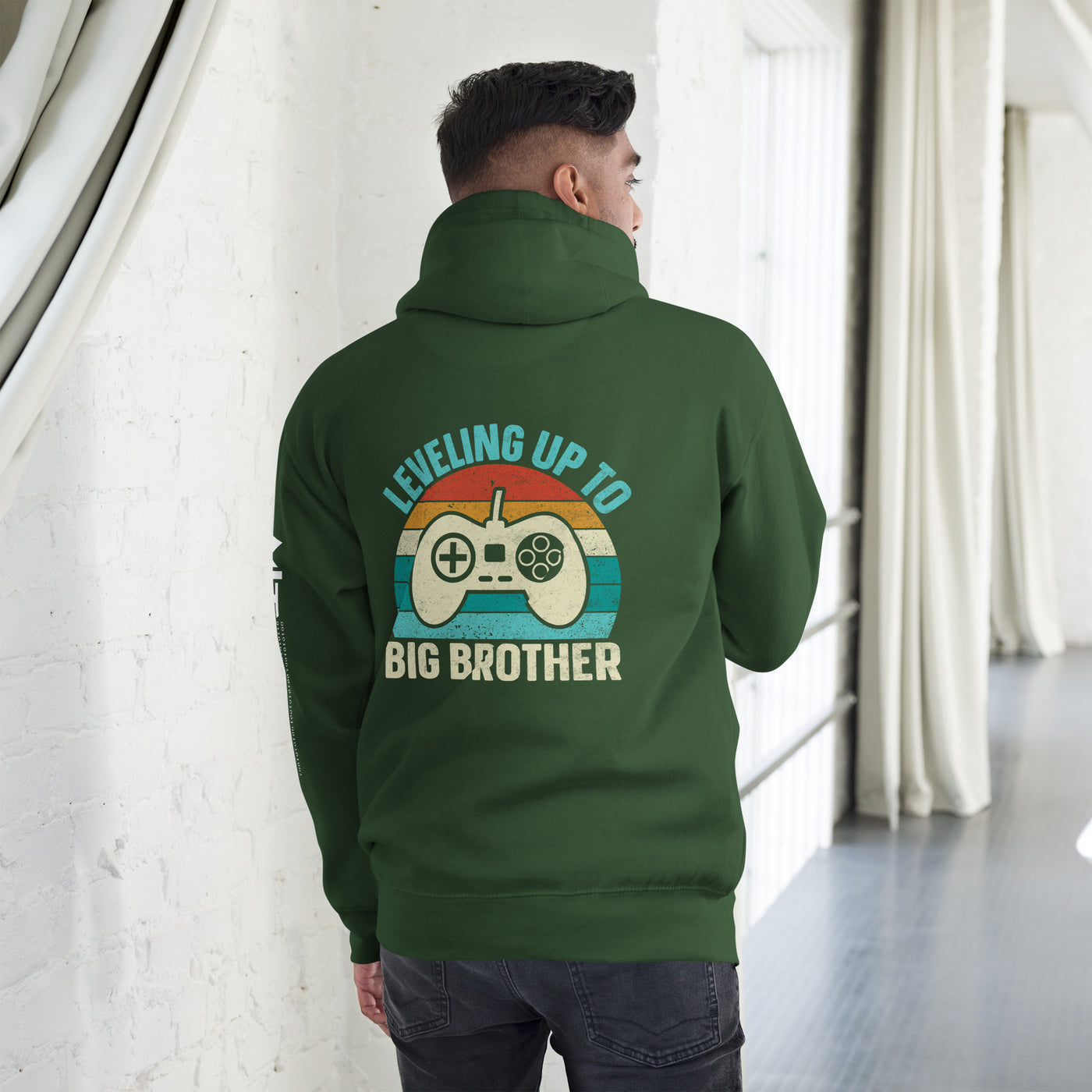 Levelling up to Big Brother V2 - Unisex Hoodie ( Back Print )
