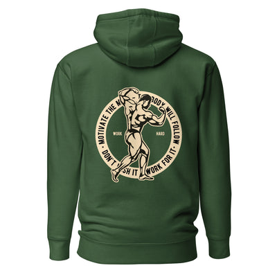 Motivate the Mind - Unisex Hoodie ( Back Print )