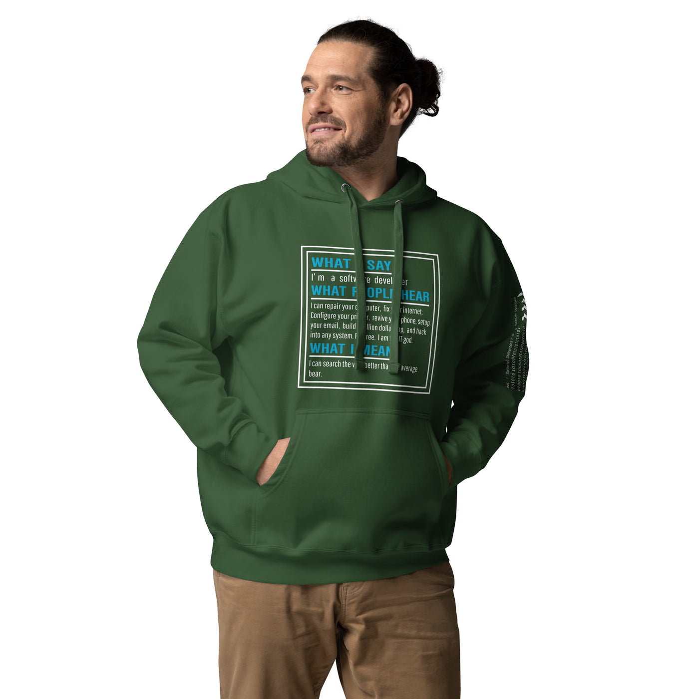 What I say, What people hear, What I mean Unisex Hoodie