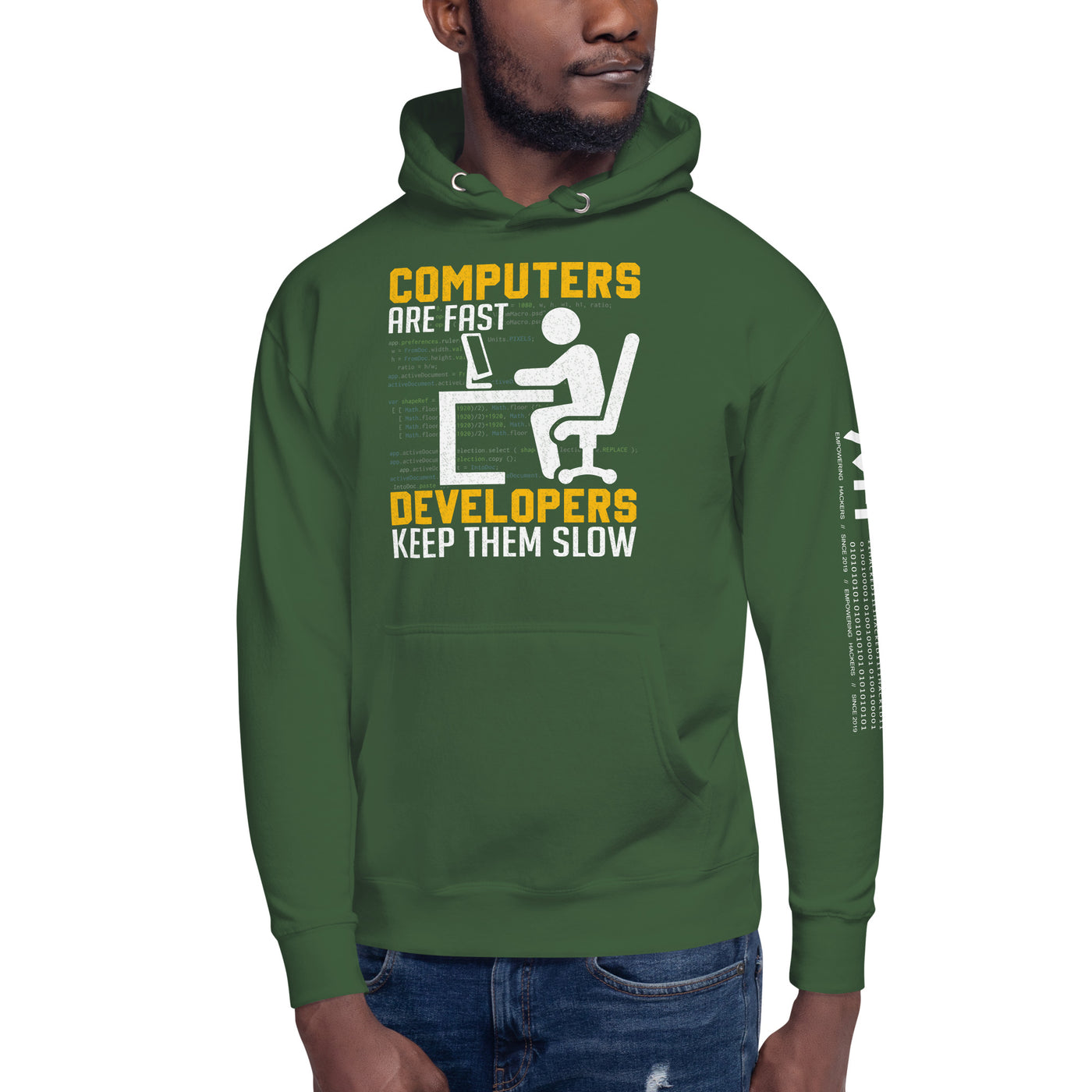 Computers are Fast, Developers make them slow Unisex Hoodie