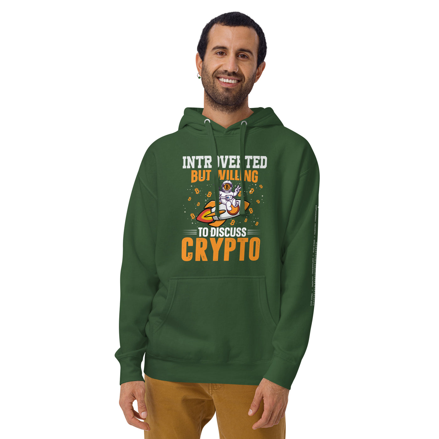 Introverted but Willing to Discuss Bitcoin Unisex Hoodie