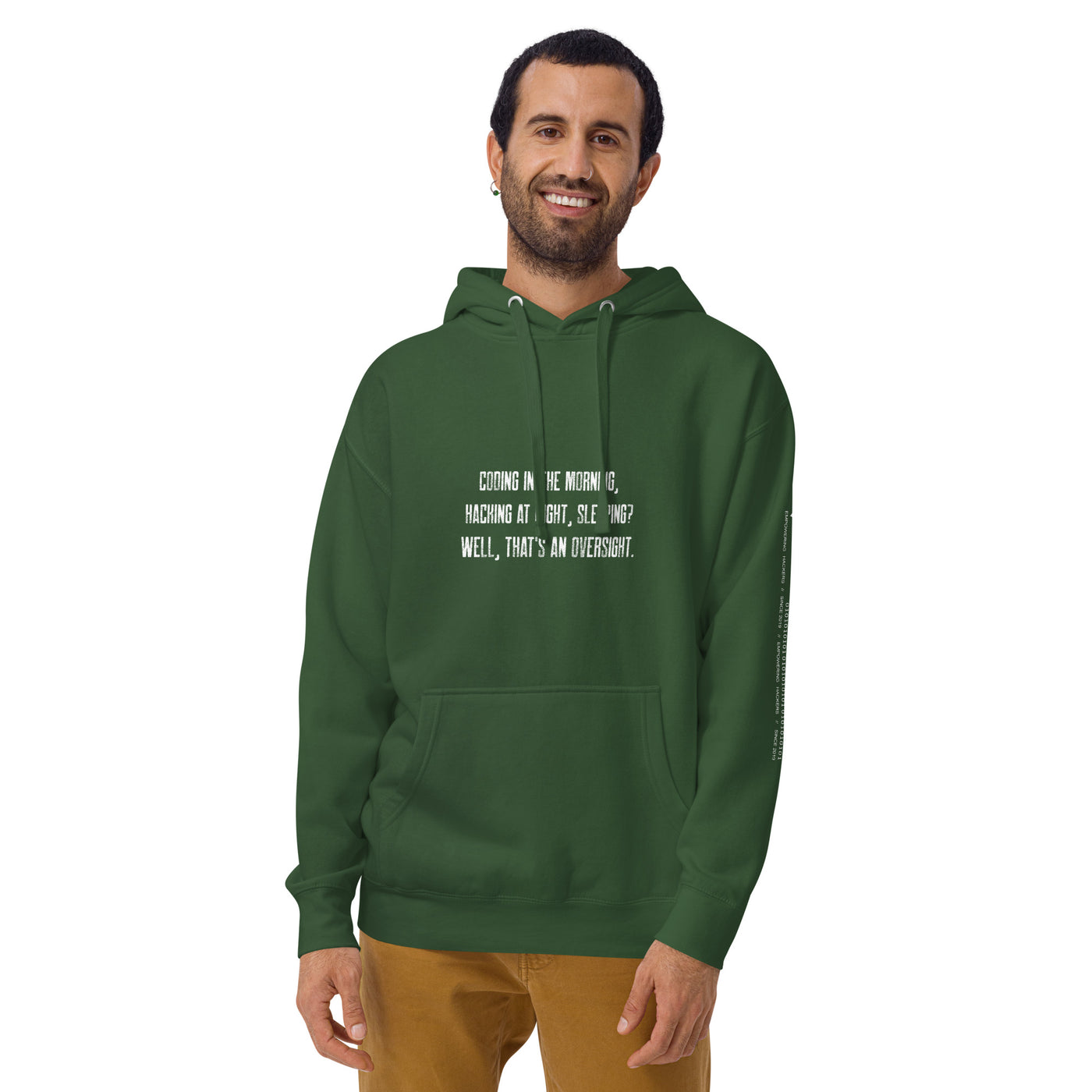 Coding in the morning, hacking at night V1 - Unisex Hoodie