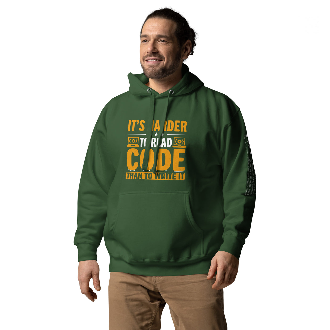 It's harder to read Code then to read it Unisex Hoodie