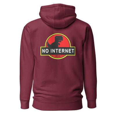 No internet 404 - Unisex Hoodie (back print)