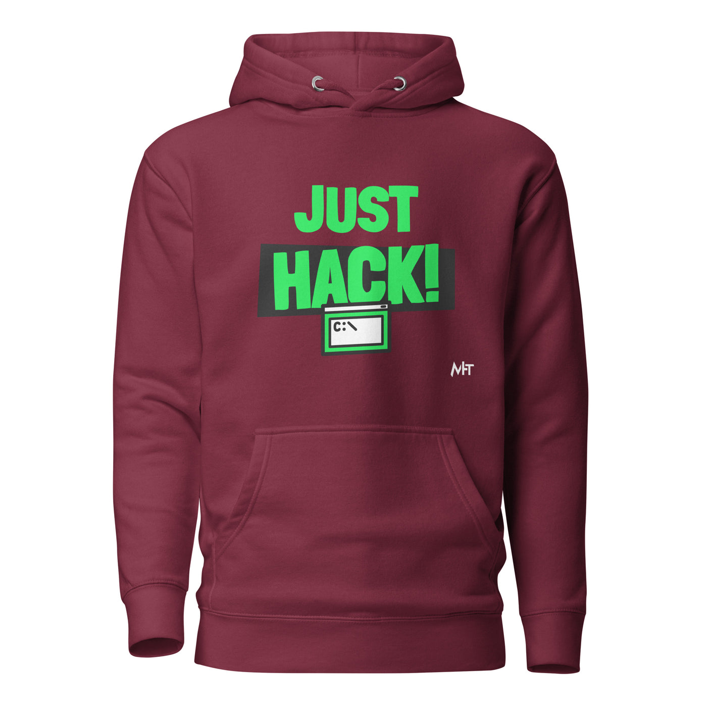 Just Hack (Green text) - Unisex Hoodie