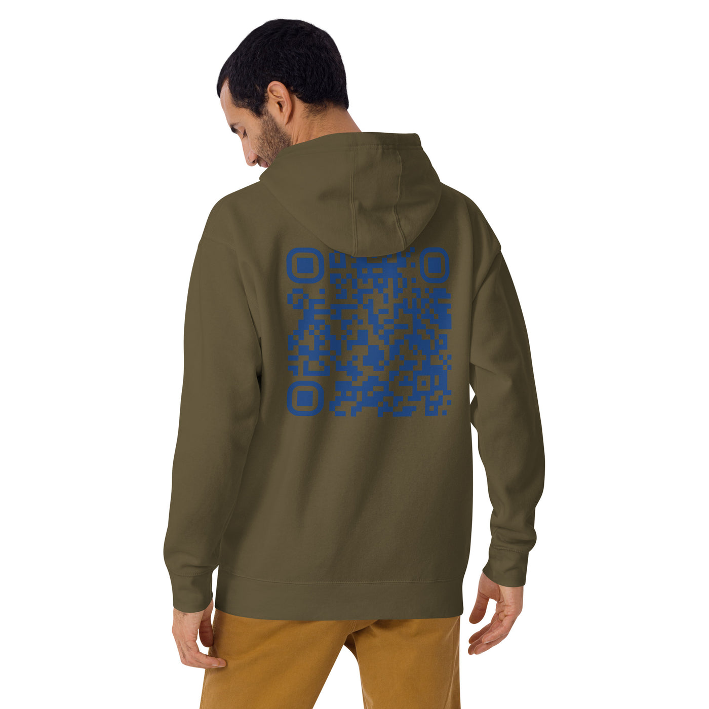 Who's the New Kid, Hacker, Developer, Gamer, Crypto King (No Logo) - Unisex Hoodie Personalized QR Code