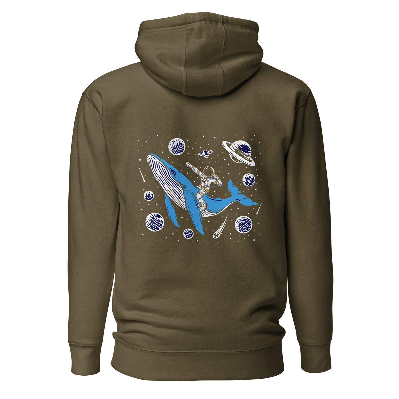 Ride a Whale - Unisex Hoodie ( Back Print )