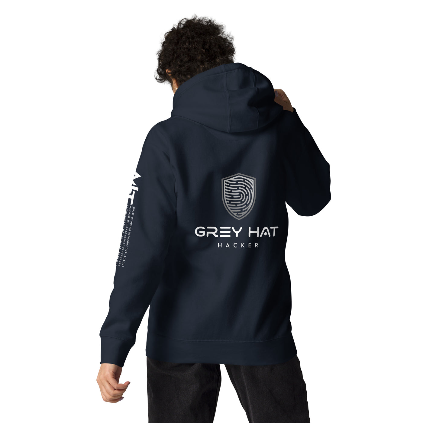 Grey Hat Hacker V5 - Unisex Hoodie ( Back Print )