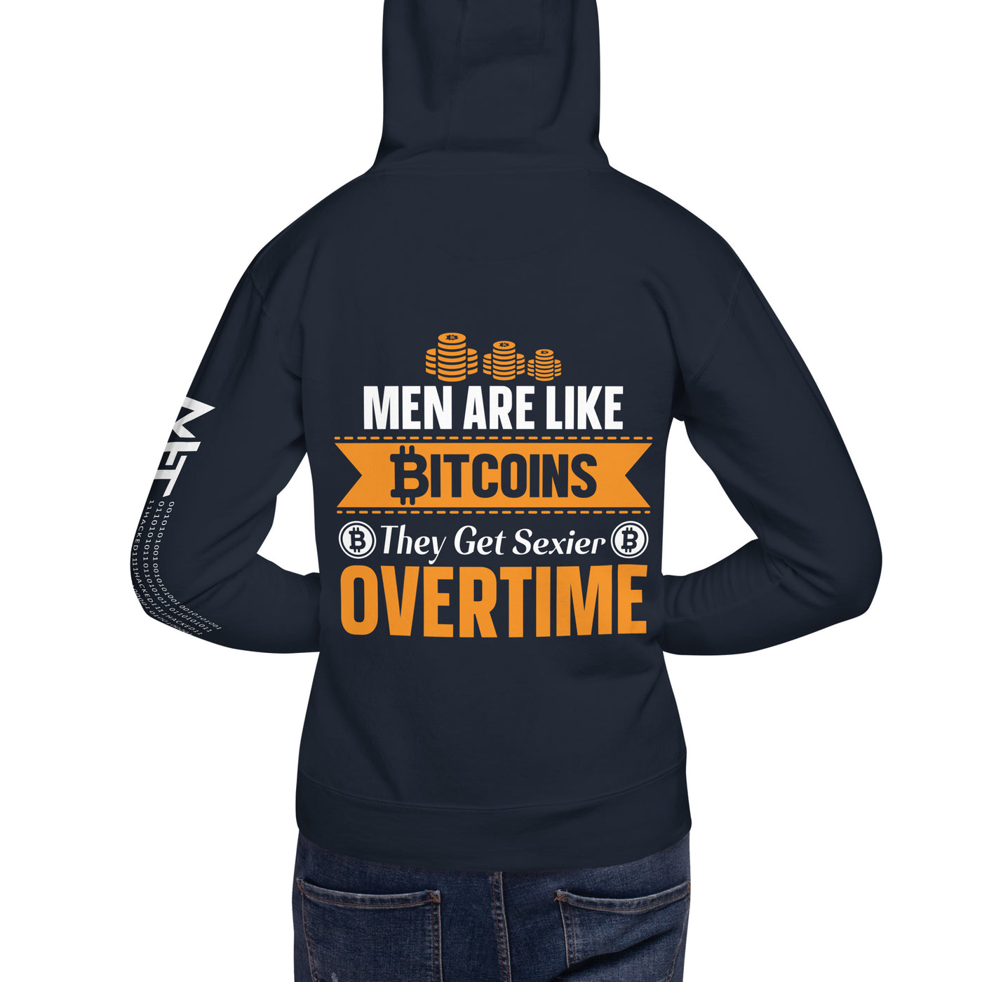Men are like Bitcoin - Unisex Hoodie ( Back Print )