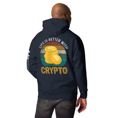 Life is Better with Bitcoin - Unisex Hoodie ( Back Print )