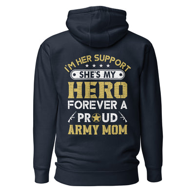 I'm her support - Unisex Hoodie (back print)