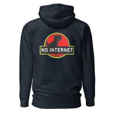 No internet 404 - Unisex Hoodie (back print)