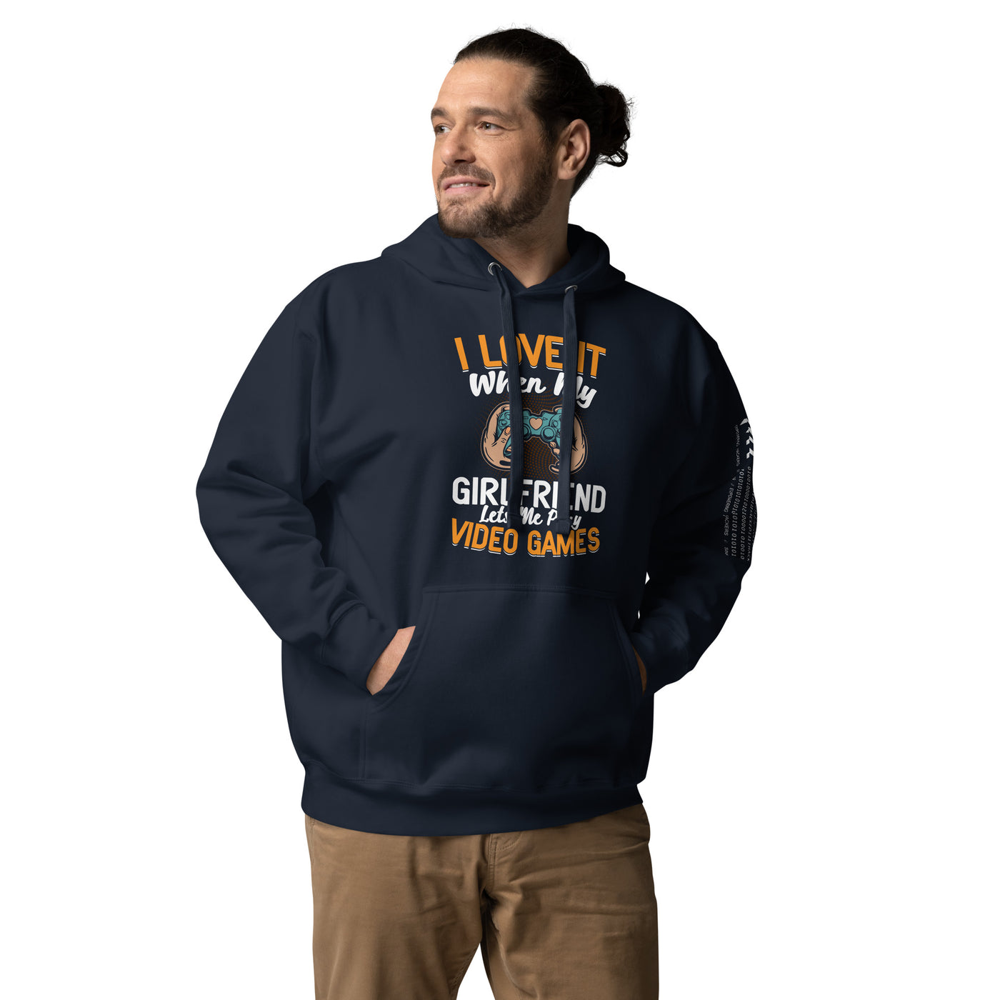 I love it when my girl friend let me play video game Unisex Hoodie