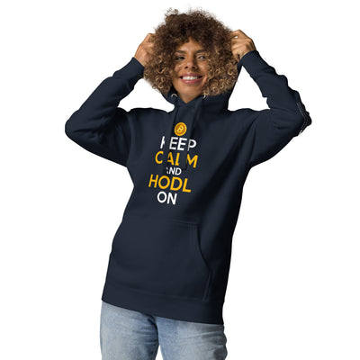 Keep Clam and HODL On Unisex Hoodie