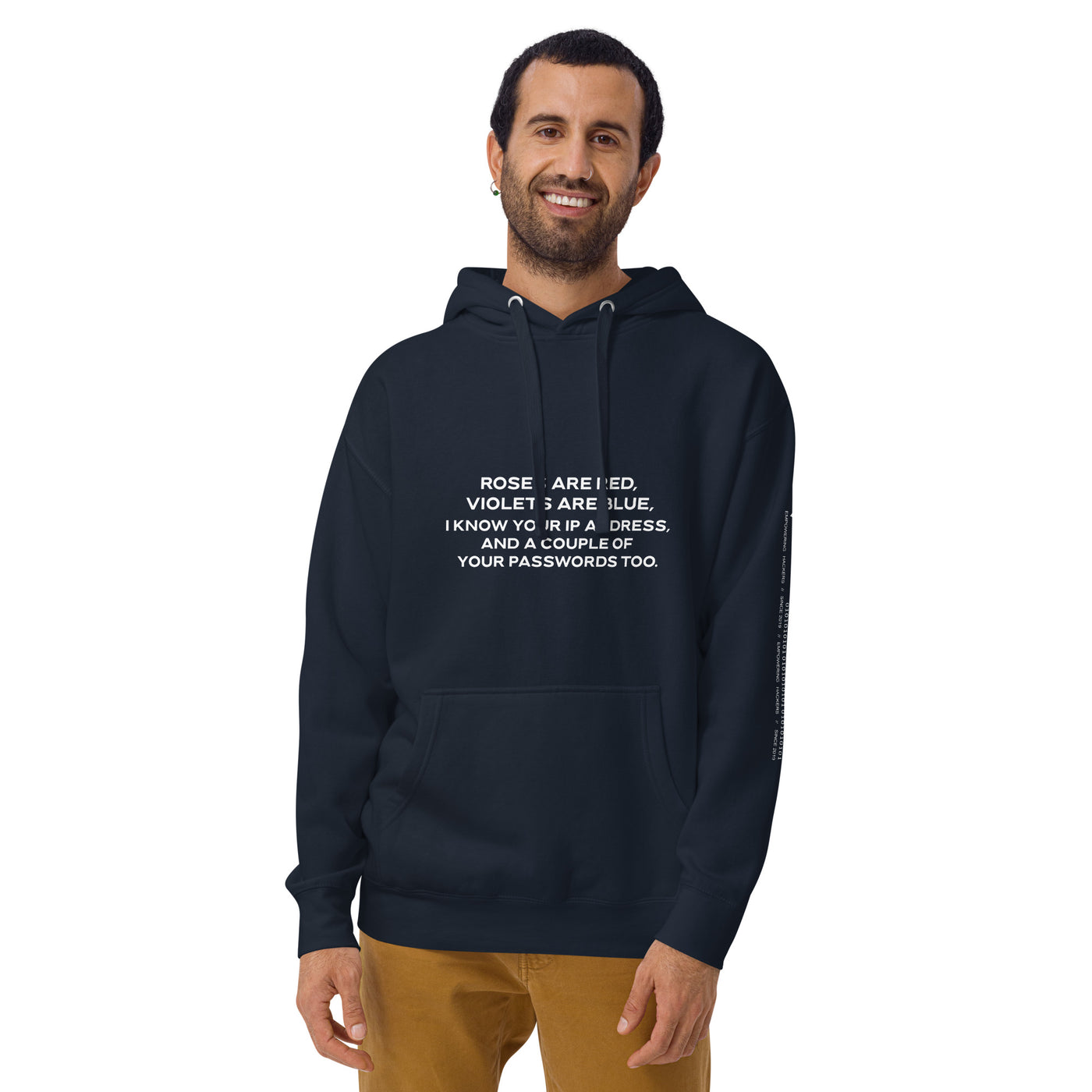 Roses are red, I know your IP and Passwords V1 - Unisex Hoodie