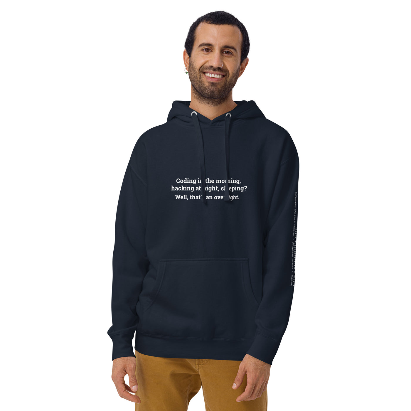 Coding in the morning, hacking at night - Unisex Hoodie