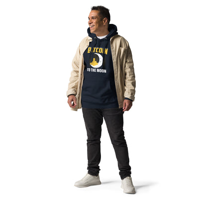 Bitcoin to the moon - Unisex Hoodie