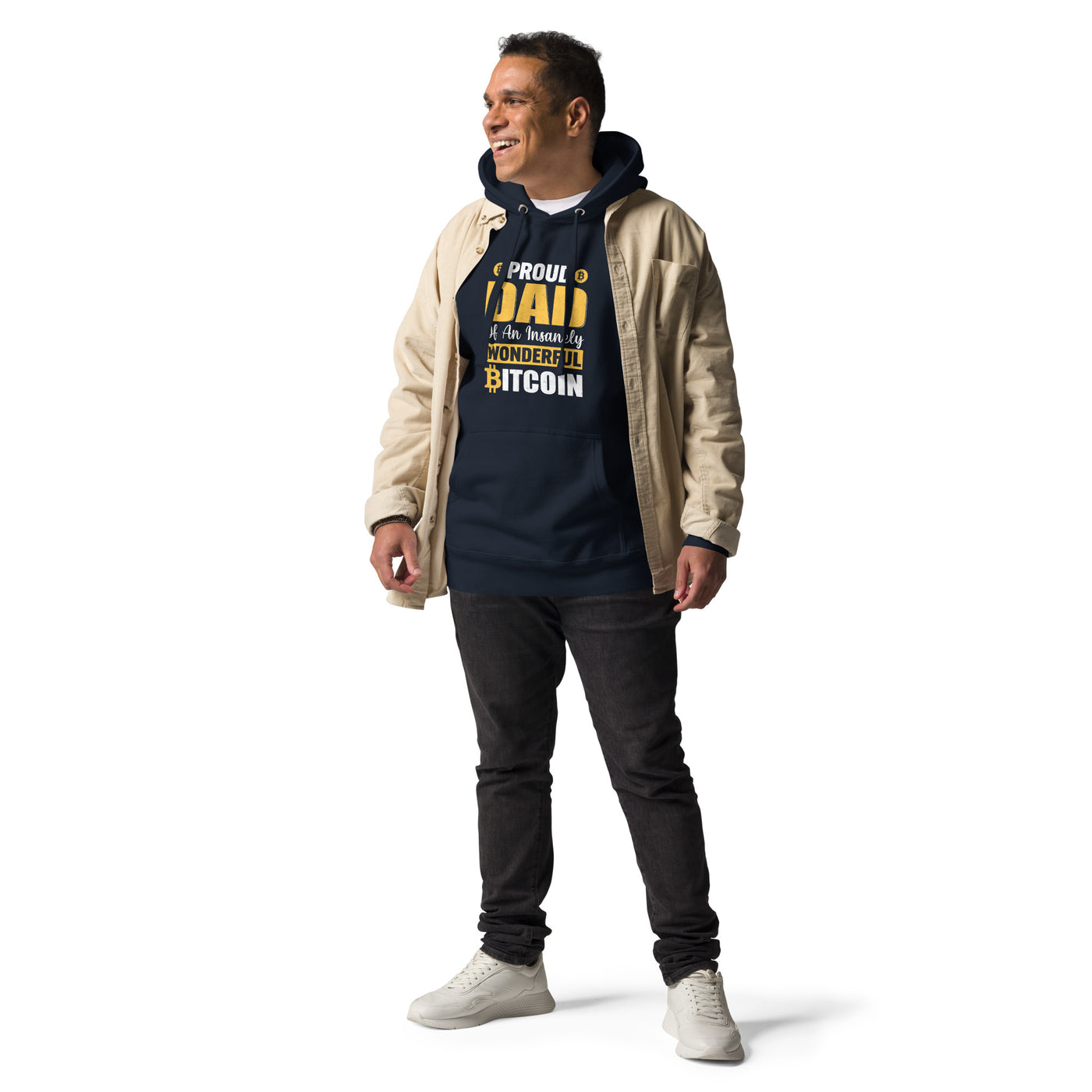 Proud Dad of an insanely wonderful Bitcoin Unisex Hoodie