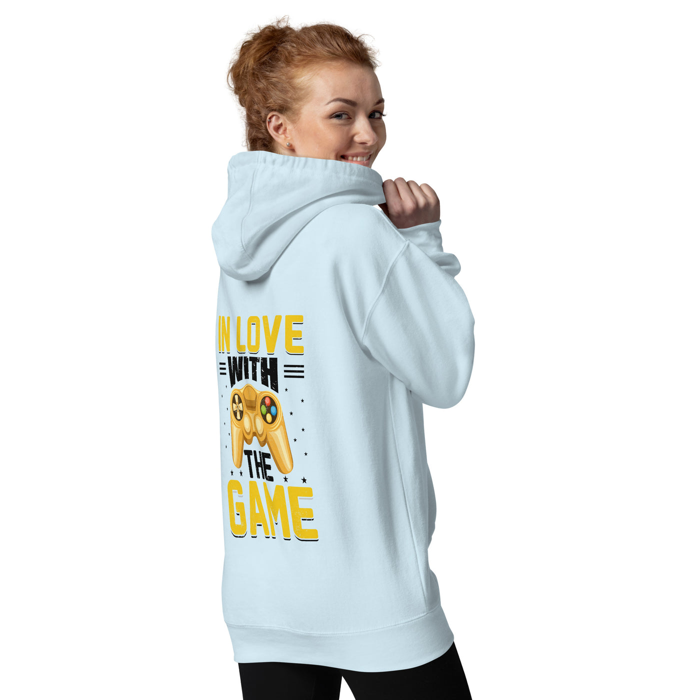 In Love With The Game in Dark Text - Unisex Hoodie ( Back Print )