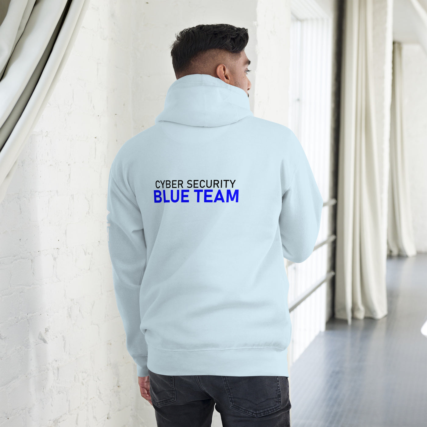 Cyber Security Blue team V4 - Unisex Hoodie ( Back Print )