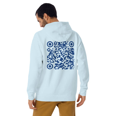 Who's the New Kid, Hacker, Developer, Gamer, Crypto King V1 (No Logo) - Unisex Hoodie Personalized QR Code