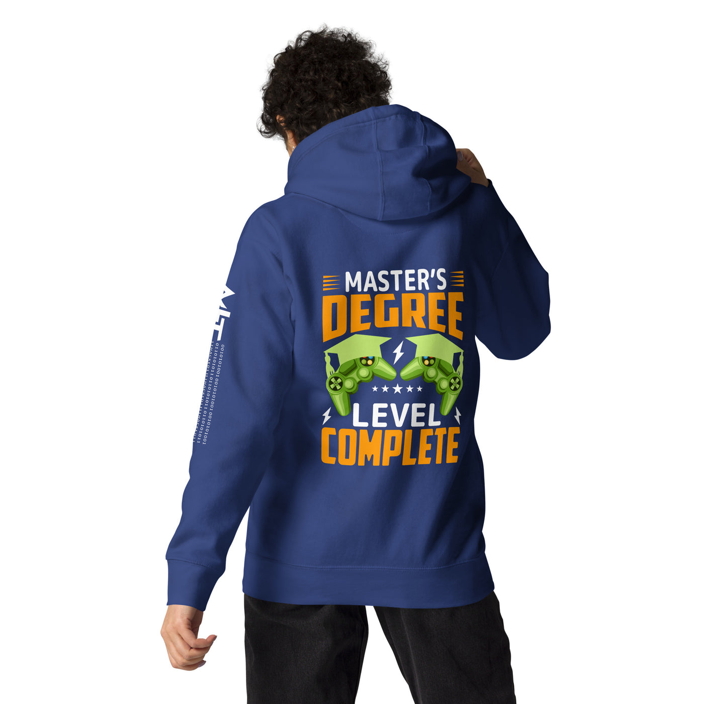 Master Degree Level Complete - Unisex Hoodie ( Back Print )