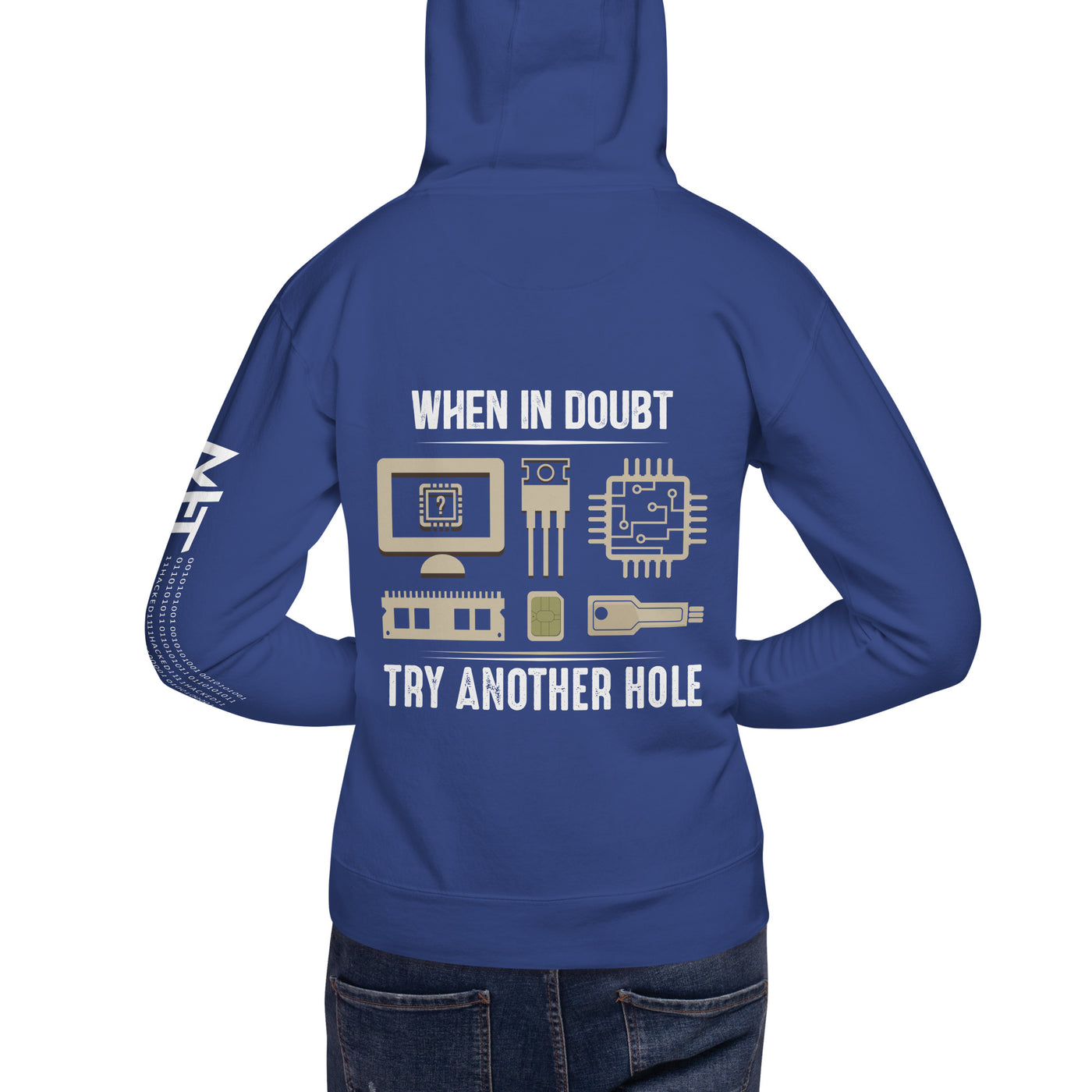 When in doubt, Try another hole V1 - Unisex Hoodie( Back Print )