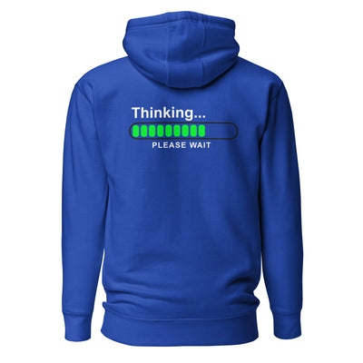 Thinking please wait - Unisex Hoodie (back print)