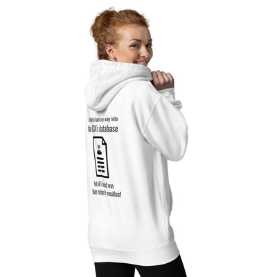 I Tried to Hack my Way into CIA Database - Unisex Hoodie  ( Back Print )
