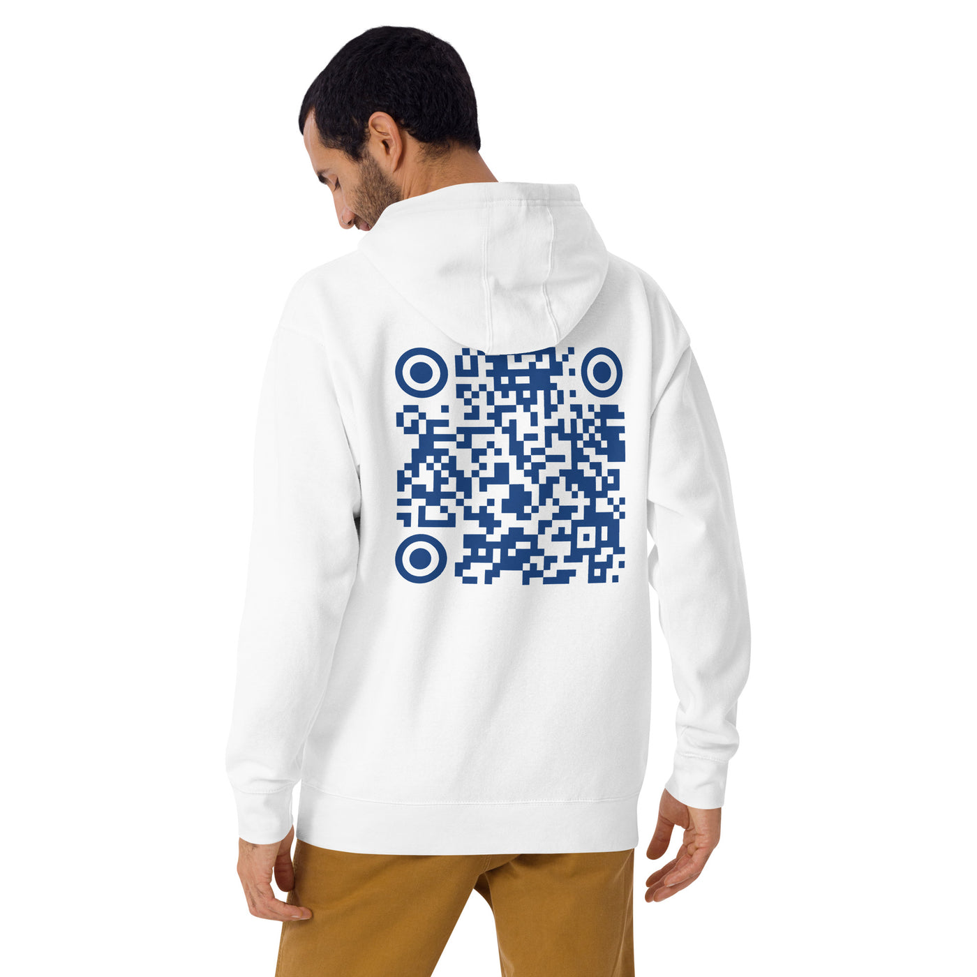 Who's the New Kid, Hacker, Developer, Gamer, Crypto King V1 (No Logo) - Unisex Hoodie Personalized QR Code