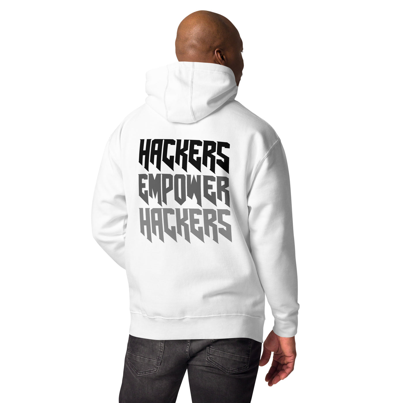 Hackers Empower Hackers V4 - Unisex Hoodie ( Back Print )