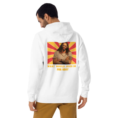What would Jesus do for 0day v1 - Unisex Hoodie (back print)