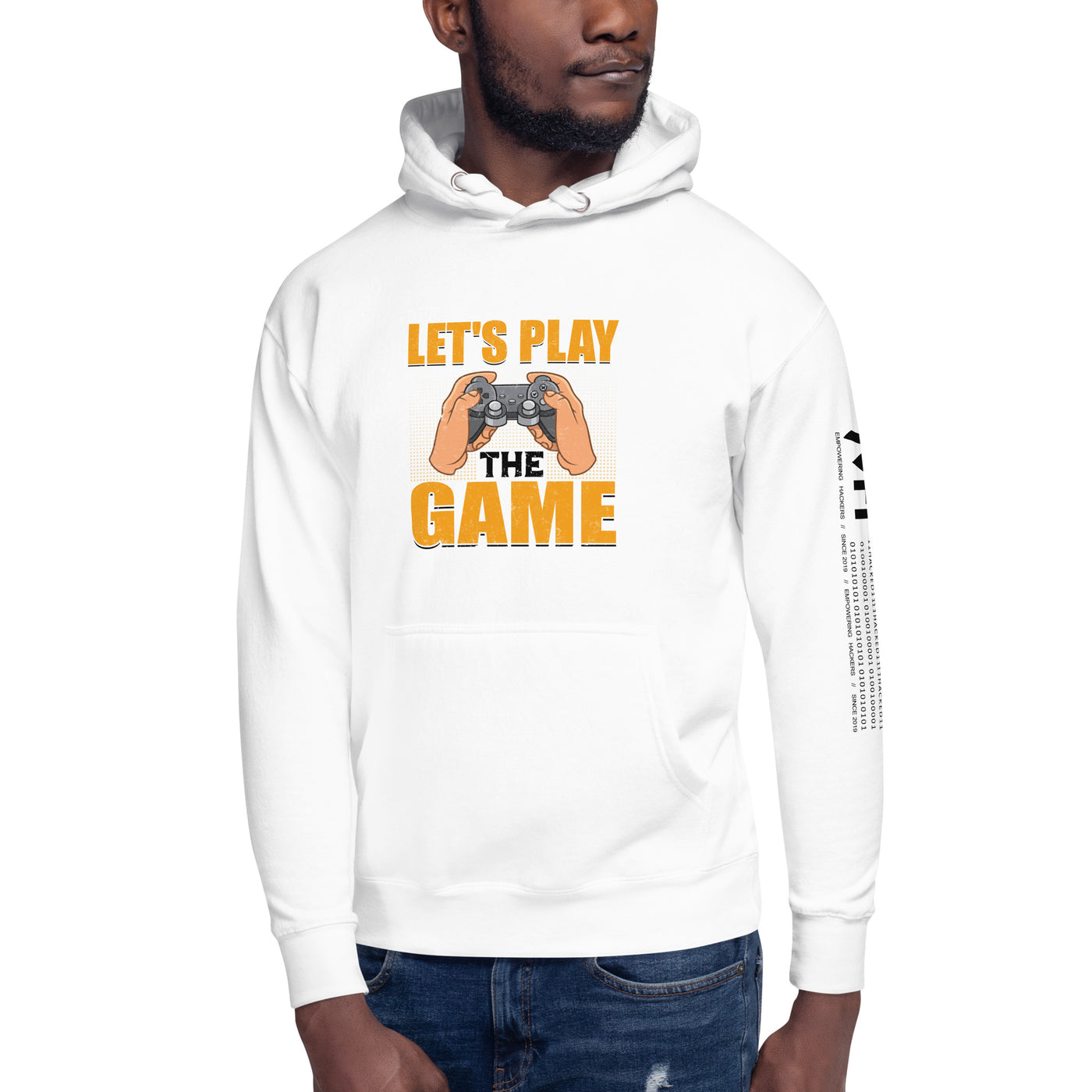 Let's Play the Game in Dark Text - Unisex Hoodie