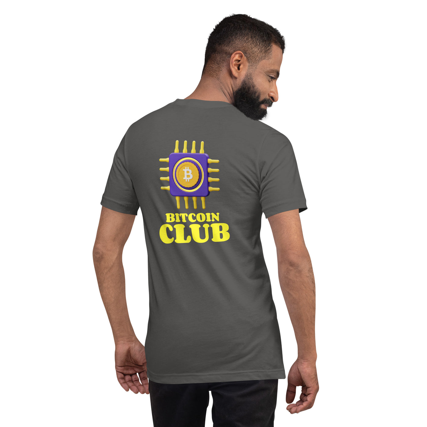 Bitcoin Club V3 Unisex t-shirt ( Back Print )