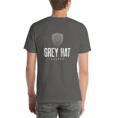 Grey Hat Hacker V4 - Unisex t-shirt ( Back Print )