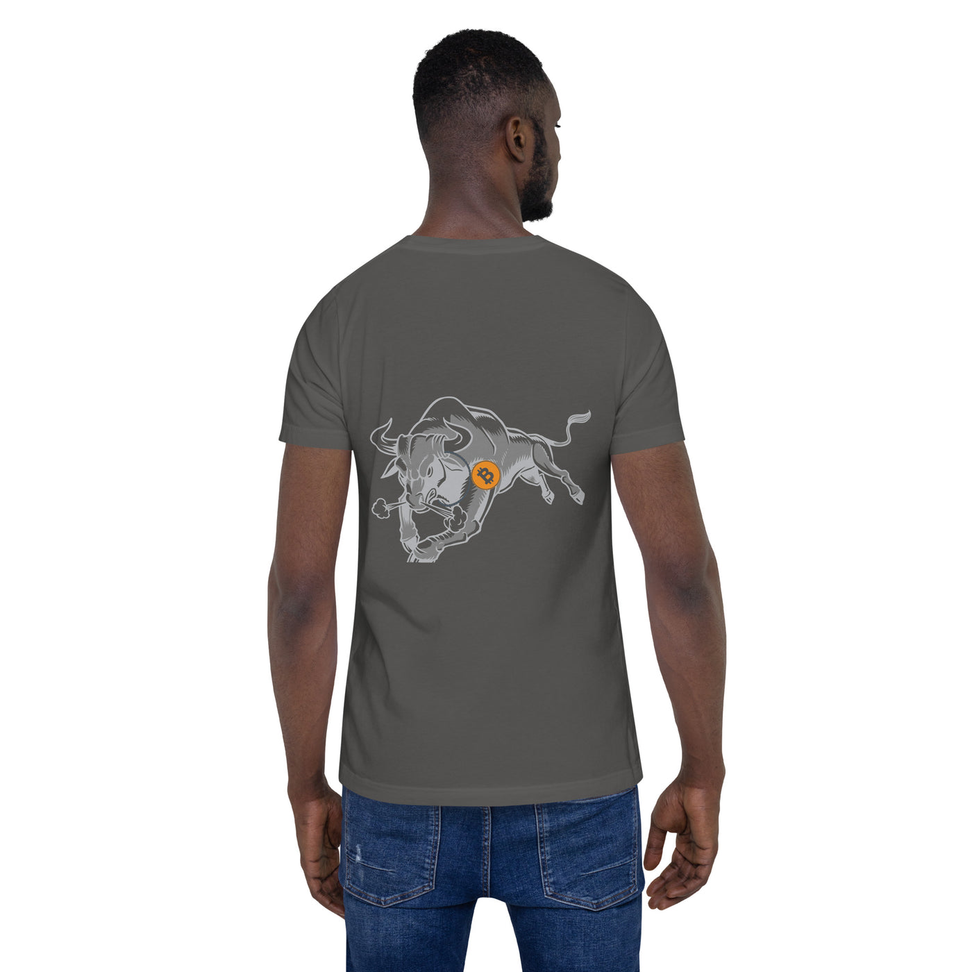 Strong Bitcoin Bull Unisex t-shirt ( Back Print )