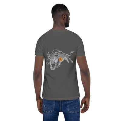 Strong Bitcoin Bull Unisex t-shirt ( Back Print )
