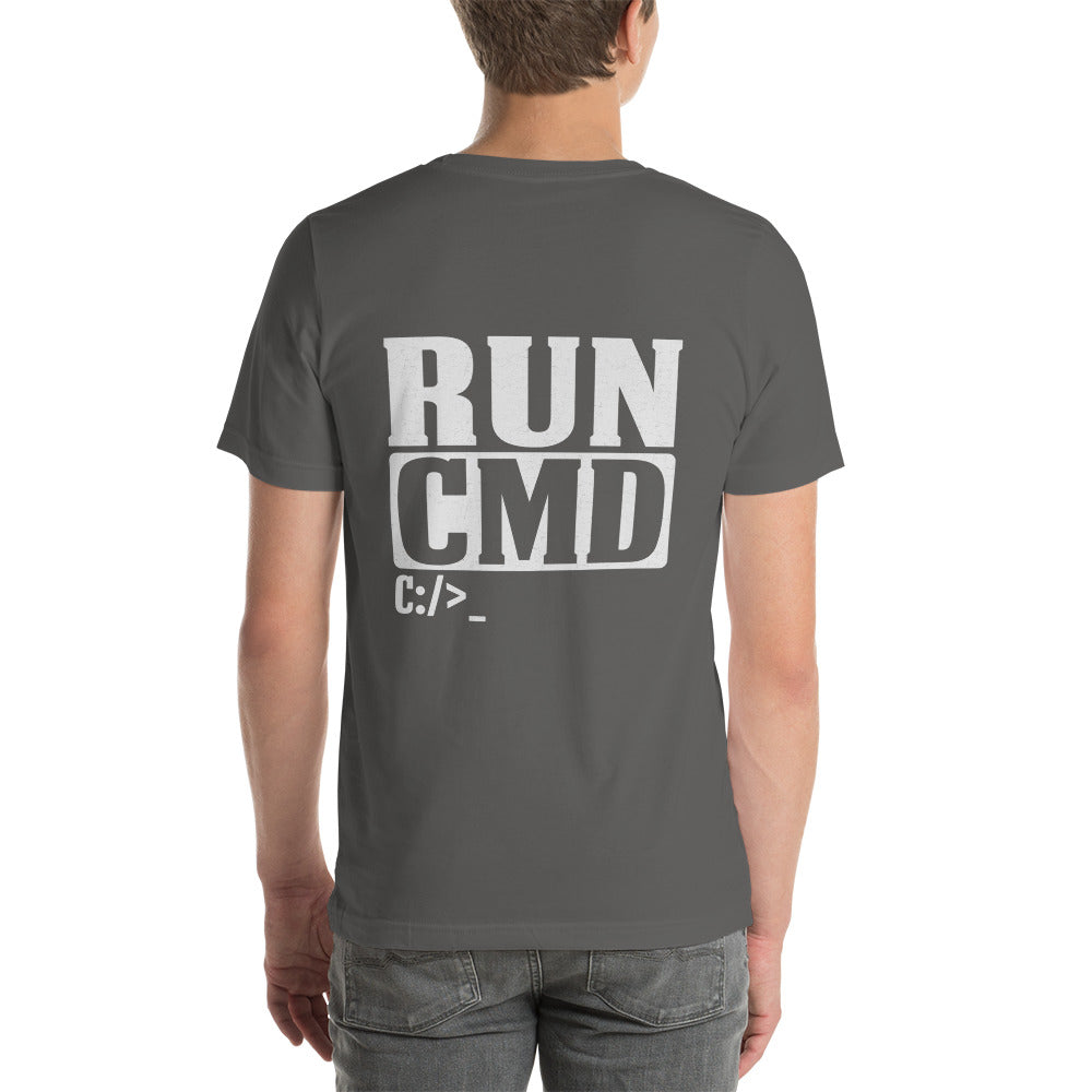 Run CMD C:/>_ - Unisex t-shirt ( Back Print )