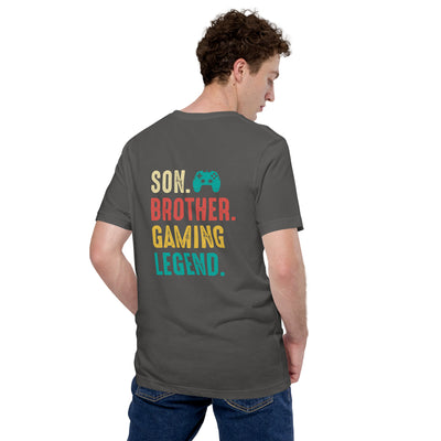Son Brother Gaming Legend - Unisex t-shirt ( Back Print )