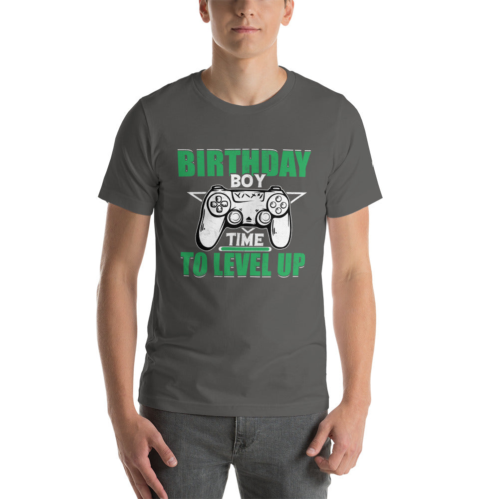 Birthday Boy Time to Level Up Unisex t-shirt